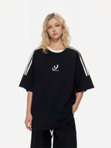 เสื้อยืดแขนสั้นหลวมๆ สไตล์อเมริกันย้อนยุคสำหรับฤดูร้อน ของขวัญวันเกิด ของขวัญวันหยุด ของขวัญวันคริสต์มาส เสื้อผ้าทำงานสำหรับเยาวชน