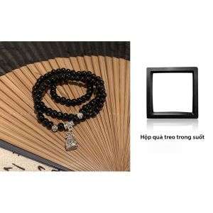 Vòng Tay Đôi Phong Cách Trung Hoa Mới Cho Nam Và Nữ Vòng Tay Tròn Cổ Điển Trang Sức Thời Trang Bằng Kim Loại Có Khóa an Toàn