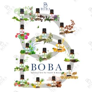 (HCM) Combo 5 Chai Tinh Dầu 10ml Xông Phòng Thơm Mát Thư Giãn Giảm Stress Khuếch Tán Hương Thơm BOBA NATURALS