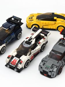 Car Model Assembly Toys Childrens Building Blocks Educational Hands-On Brain Teaser Racing Car Style Plastic Toys for Boys And Girls