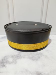 songkok bugis kulit sintetis 9cm
