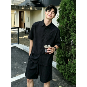 OUMULONG | Bộ Quần Áo Linen Thoáng Khí Phong Cách Dễ Dàng
