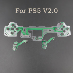 Conductive Membrane Kit For PS5 DualSense V2 BDM-020 Controller Main Keypad Film + L2 R2 Trigger Flex Cable Replacement Parts