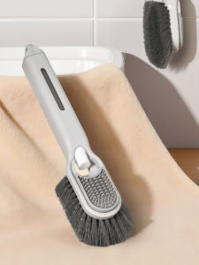 Multi-Functional Liquid Add-On Cleaning Brush Hard Bristle Toilet And Tile Floor Gap Cleaner Small Brush for Household Use