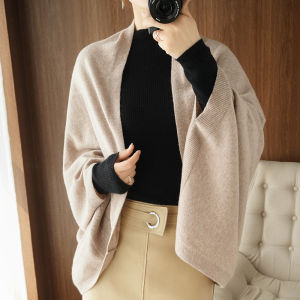 Knitted Small Shawl Womens Outerwear High End Spring Autumn Winter Match Sweater Shirt Scarf 18 Ways to Wear Commute Style