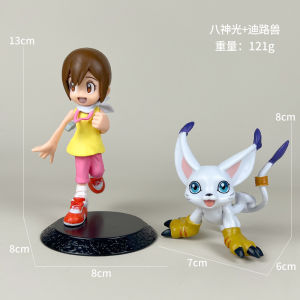 Bandai | 6Pcs Digimon Adventure Anime Figures Yagami Taichi Agumon Ishida Yamato Gabumon PVC Action Figure Collection Model Toys Gift