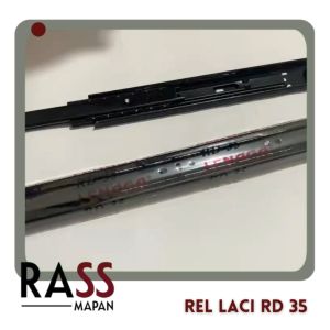 1 BOX Rel Laci 2x Double Tarik Full Extension Huben Lenaga RD 35mm Uk 50 cm