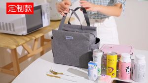 Dlight Portable Insulated Thermal Cooler Lunch Bag - Large Capacity Tote for Picnic Food Bento - Keeps Meals Fresh and Warm/Cool - Safe and Reusable