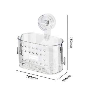 Bathroom Suction Cup Towel Rack No Drilling Needed Wall Mounted Storage Shelf Face Towel Organizer Hanging Basket Pet Material