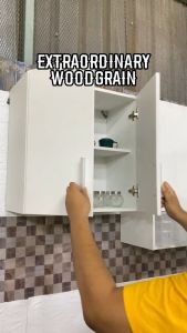 SOKANO HP060 Minimalist 2 Doors Style Kitchen Cabinet Wall Cabinet Hanging Bathroom Cabinet Furniture Dapur Kabinet Dinding Gantung Perabot Rumah