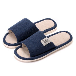 Cotton Linen Slippers Womens Summer New Cute Girl Heart Butterfly Knot Indoor Home Silent Linen Cool Slippers Breathable EVA Foam Sole