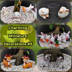 Charming Miniature Deco #5 – Perfect for Fairy Gardens Terrariums Craft Projects and Home Accents