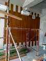 lisplang / papan semen motif serat kayu ukuran 2 meter lebar 20cm. 