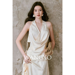 WANGXO | Bộ Cánh Hoa Hình Bàn Chân Ngựa Đan Sọc Hai Màu và Handcrafted