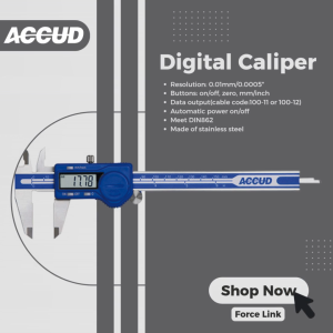 เวอร์เนียร์ดิจิตอล ขนาด 150 / 200 / 300 mm. "ACCUD" ของแท้ 100% Digital Caliper