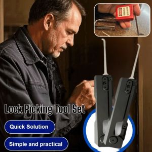 Lock Pick Tool Set Stainless Steel Lock Pick Opener Set Locksmith Tools Broken Key Extractor Lock Repair Tools
