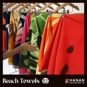 Hanan Round Beach Towel – 60" Oversized Microfiber