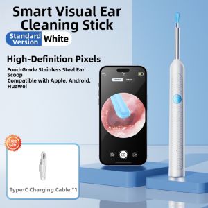 Visual Ear Spoon High Definition Ear Cleaning Tool Glowing Earwax Removal Spoon Silicone Material for Professional Use