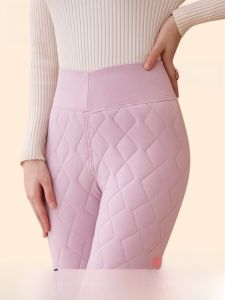 MiiOW | Quần ống loe len dày cạp cao cho nữ mùa đông ấm áp quần lót bên trong không béo quần lót quần áo cơ bản