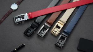 DOOPAI New Mens Belt Hollow Automatic Mens Belt Genuine Leather Luxury Belt  For Men Belt Male Strap Male Metal Automatic Buckle