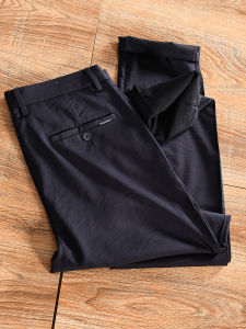 Silky Smooth Lightweight Mens Casual Pants High Drape Spring Summer Fashion Urban Straight Leg Trousers for Youngsters