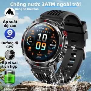 Đồng Hồ Thông Minh T-Rex 3 Pro GPS Chống Nước 3ATM Định Vị Kép AGPS La Bàn Thể Thao Quân Sự Gọi Bluetooth Đồng Hồ Thông Minh Nam Với Chức Năng Theo Dõi Nhịp Tim