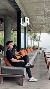 Polo Đen Bo Cổ Dệt Lightroom