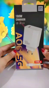 Charger 180W For SMSNG A06 5G Quick Charge3.0 Adaptor + Kabel Data Micro Type C Support Fast Charging