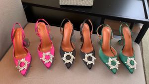 MANXIXI Fashion Women High Heels 3.54 Inches Beautiful Bow Pearl Sandals (Size 35-41)