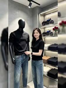 CHENMU | Black Clean Fit Stylish Polo Tee