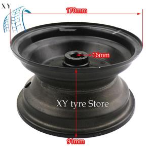 6 Inch Iron Wheel Hub for 110cc 125cc ATV Karting Go Kart Lawn Mower - Fits 145/70-6 13x5.00-6 13x6.50-6 Tires - Durable & Uni