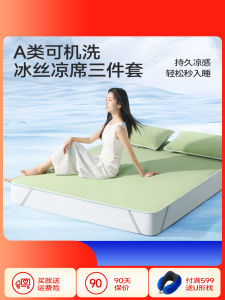 Machine Washable Ice Silk Bedding Summer Soft Matress Cover Dormitory Bedding A-Class Maternity Bean Ice Silk Matress Cover