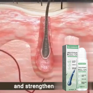 West&Month 18ml Hair Growth Roller with Rosemary Coconut Oil Scalp Nourishing Non-Greasy Firming Serum