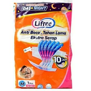 Lifree PEREKAT size M1/L1/XL1 popok dewasa tipe perekat Renceng/ saset