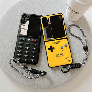 Creative Personality Oppo Find N3 Flip Phone Case Foldable Screen N2 Flip Protective Cover Anti-Fall Shell 3D Relief Big Brother Game Machine