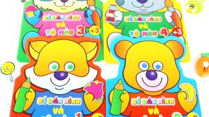 Sách - Bé Dán Hình Và Tô Màu - ndbooks