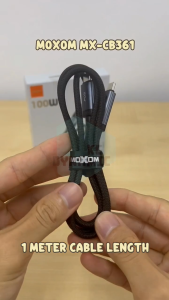 Moxom MX-CB361 Data Cable 100W Fast Charging Cable 100W Cable Type-C Cable Type-C Kable 1M Length Moxom Cable CB361