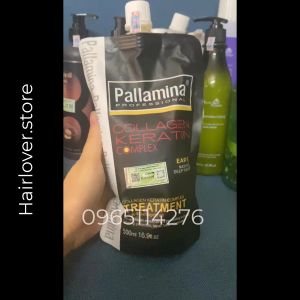 Kem ủ tóc phục hồi tóc hư tổn Pallamina Protein Mask 500Ml siêu mềm mượt chăm sóc tóc khô xơ uốn xoăn nhuộm
