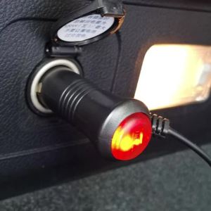 Đa Năng Xe Máy Thuốc Lá Cắm Điện Adapter Công Tắc 12-24V Ô Tô Ổ Cắm Sạc Chất Liệu ABS Có Điều Khiển Bật-Tắt
