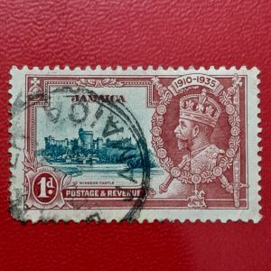 Koleksi Prangko kuno Jamaika klasik 1 penny Tahun 1935 USED