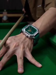 TIMEARTX 2026 New Square Quartz Watch Men Women Green Dial Rubber Strap Sport Wristwatch Watches For Man Luxury Father Day Gifts