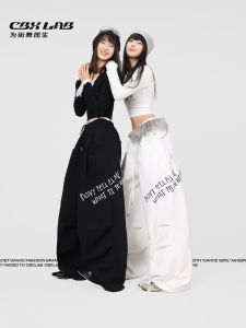 กางเกงเต้นรำสตรีทสไตล์ฮิปฮอป CBXLAB กางเกงขายาวทรงตรงพิมพ์ลายทหารแบบลำลองสำหรับเต้นรำจั๊สและกีฬา