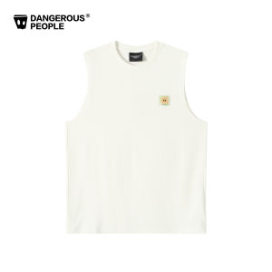 dangerouspeople | Floral Embroidered Loose Sleeveless Thin T-Shirt