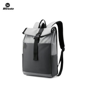 Wiresto กระเป๋าเป้สะพายหลังผู้ชายแบคแพ็คอัพเกรดกระเป๋าเป้เดินทางความจุขนาดใหญ่ผู้ชาย15.6นิ้วกระเป๋าเป้สะพายหลังอเนกประสงค์กันขโมย