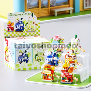 TAIYO Building Block Dream Store Vending Cart Toko Kedai Gerobak Bricks Blok Puzzle Mainan Anak
