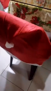 32PCS Christmas Chair Cover Chair Seat Cover Dinner Chair Xmas Cap Christmas Decor Table Runner Christmas Chair Covers Red Santa Claus Hat Chair Back Covers Party Decor Christmas Decor
