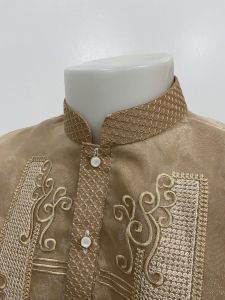 Modern Barong Tagalog mocca lining