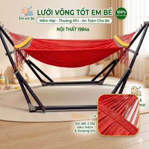 Võng lưới tốt em bé nội thất 1984s giành cho khung võng em bé lưới võng chất liệu textilen chống thấm thoáng khí êm ái cho lưng bé.