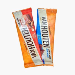 Van Houten 43% Dark Milk Almond / Dark Milk Chocolate [ 40g ] READY STOCK - HALAL