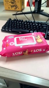 (1ห่อ) ทิชชูเปียก ทิชชู่เปียกของเด็ก กระดาษเปียก Baby Wipes ผ้านุ่มชุ่มชื่น 1ห่อ80แผ่น